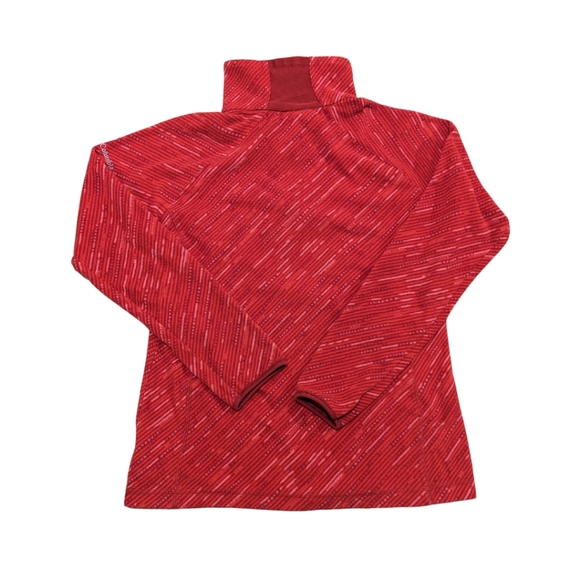 Columbia Quarter Zip Fleece, Red, Snowboarding Skiing Base Layer - Picture 2 of 6